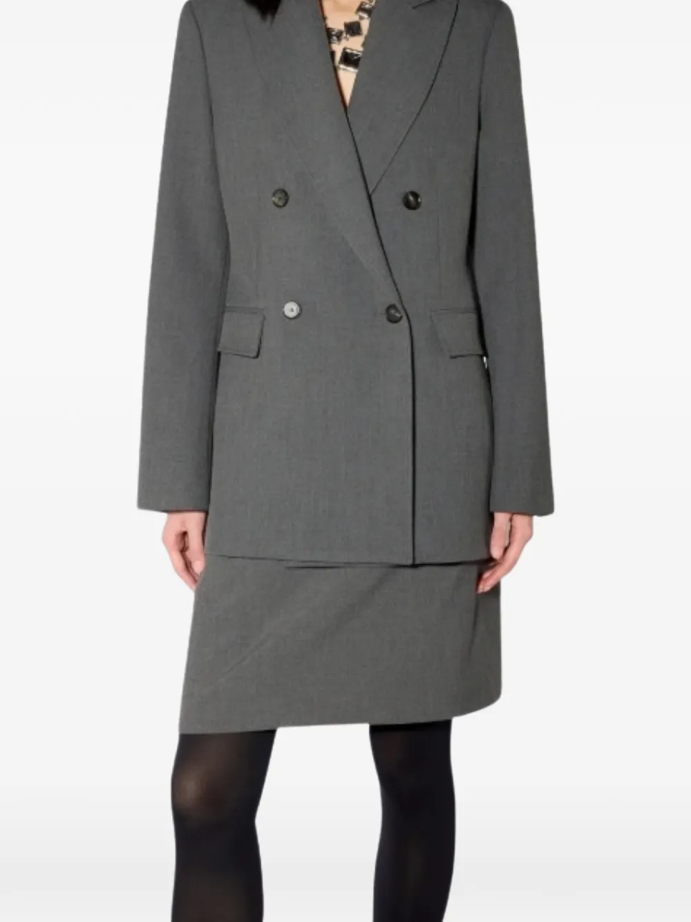 Liviana Conti double-breasted blazer Grijs