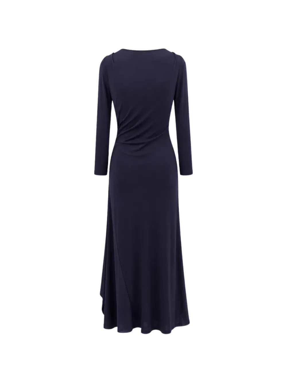 Liviana Conti long-sleeve asymmetric dress Blauw