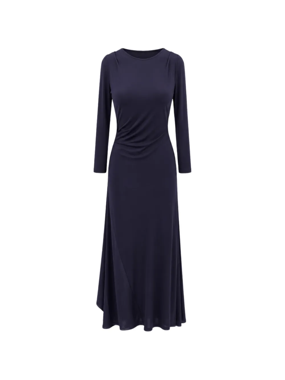 Liviana Conti long-sleeve asymmetric dress Blauw