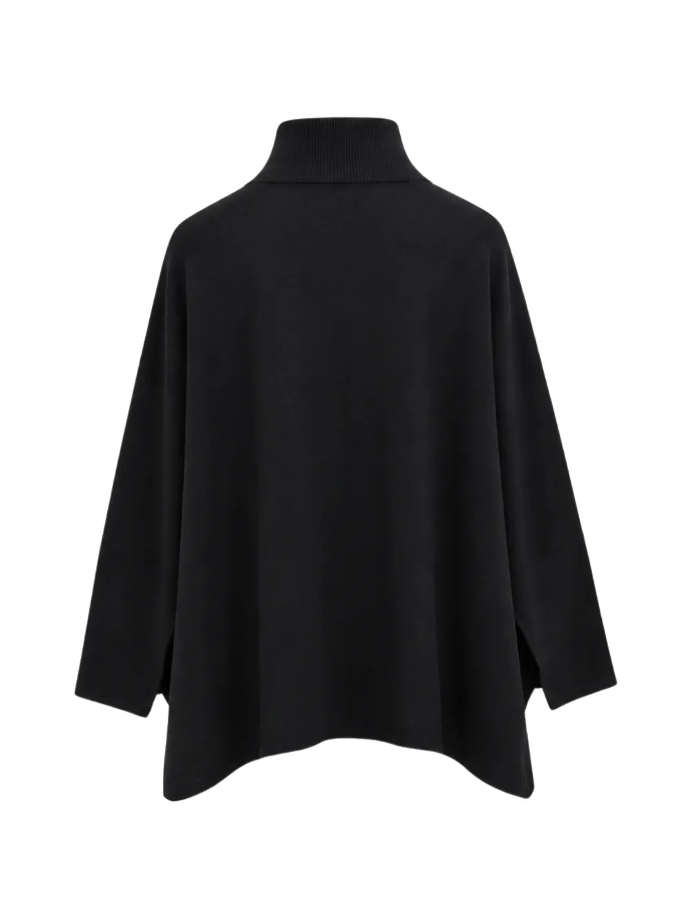 Liviana Conti high-neck batwing-sleeve sweater Zwart