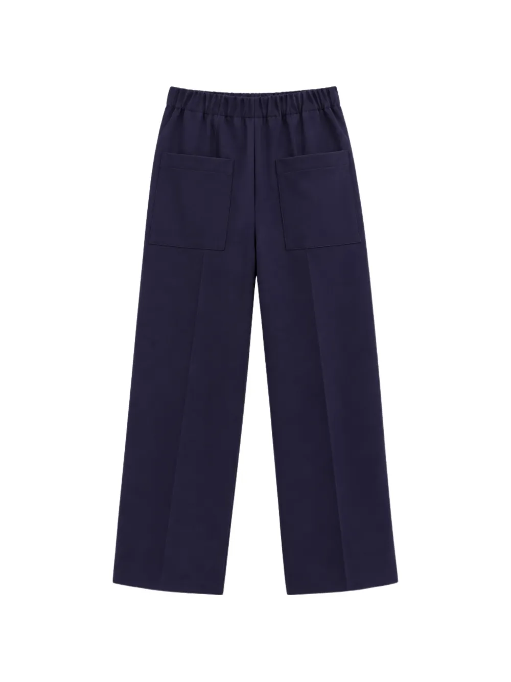 Liviana Conti elasticated-waist patch-pocket trousers Blauw