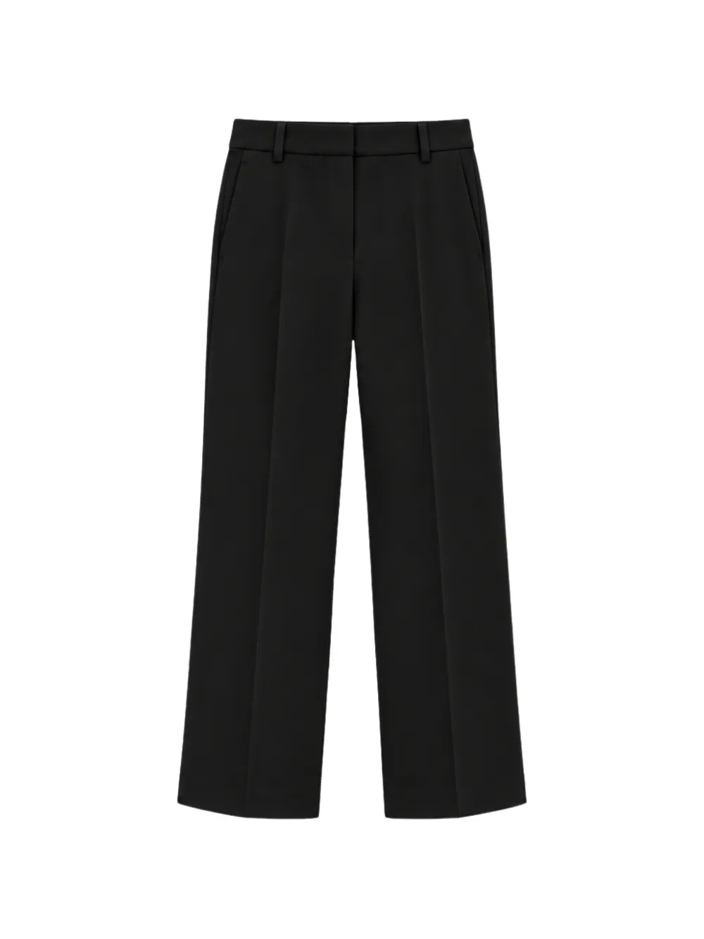 Liviana Conti Paul pressed-crease wide-leg trousers Zwart