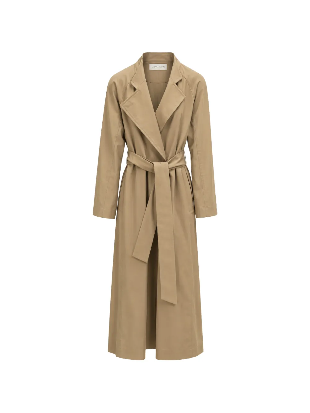 Liviana Conti belted-waist trench coat - Nude