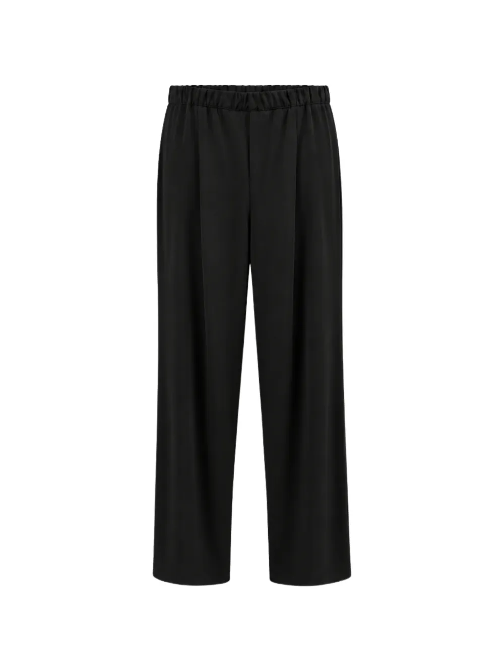 Liviana Conti Nolan elasticated pleated trousers Zwart