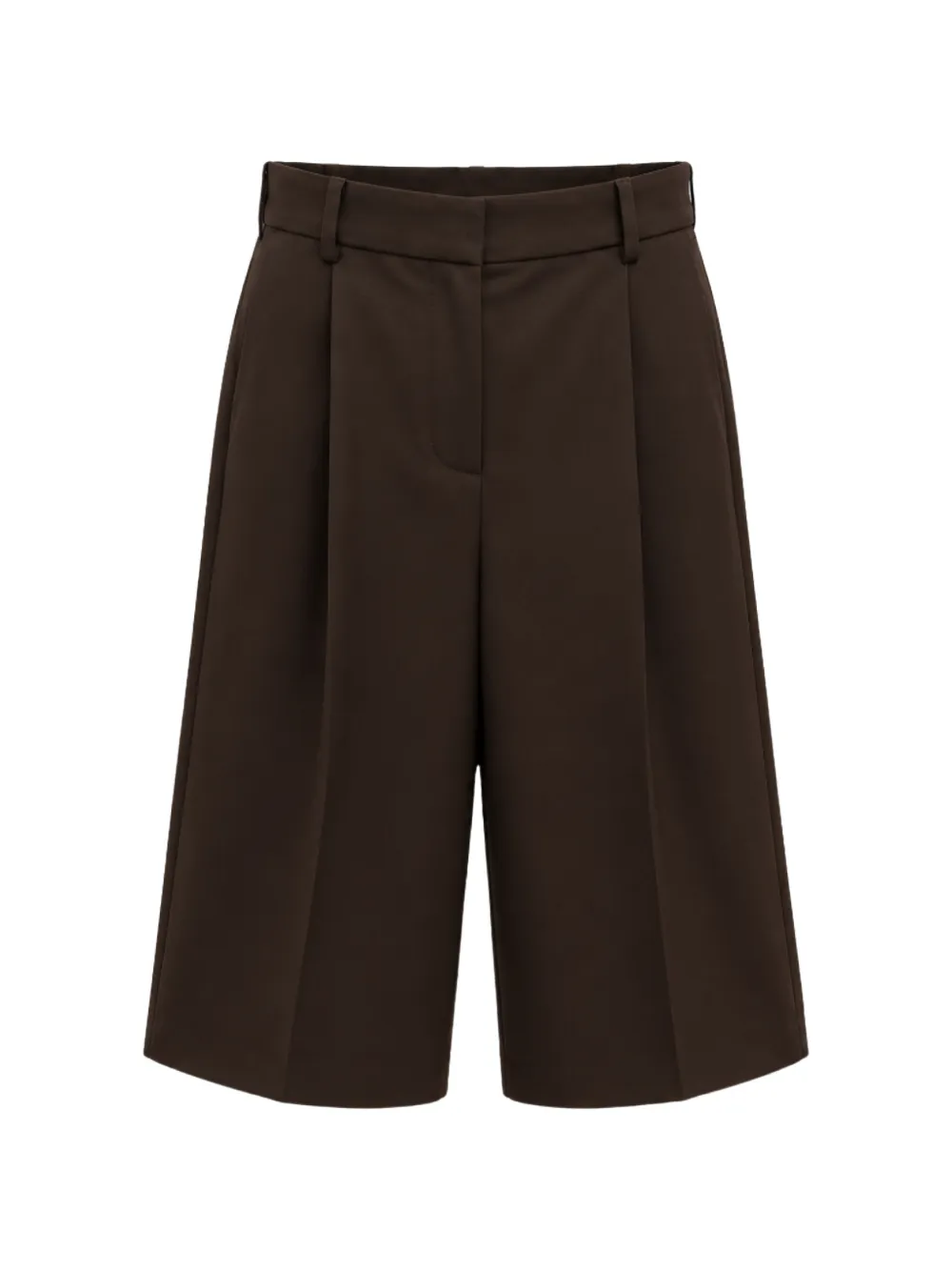 Liviana Conti pleated tailored shorts - Marron