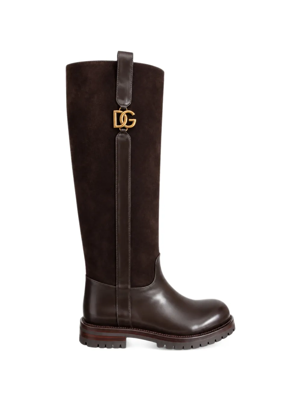 Dolce & Gabbana DG logo panelled boots - Marron Dolce & Gabbana DG logo panelled boots - Marron