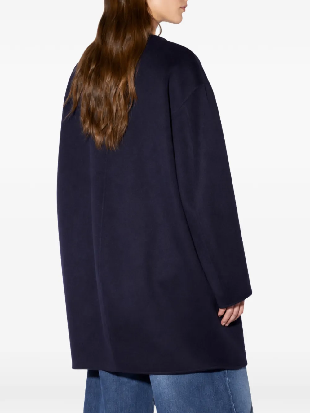 Liviana Conti Magnus kraagloze jas Blauw