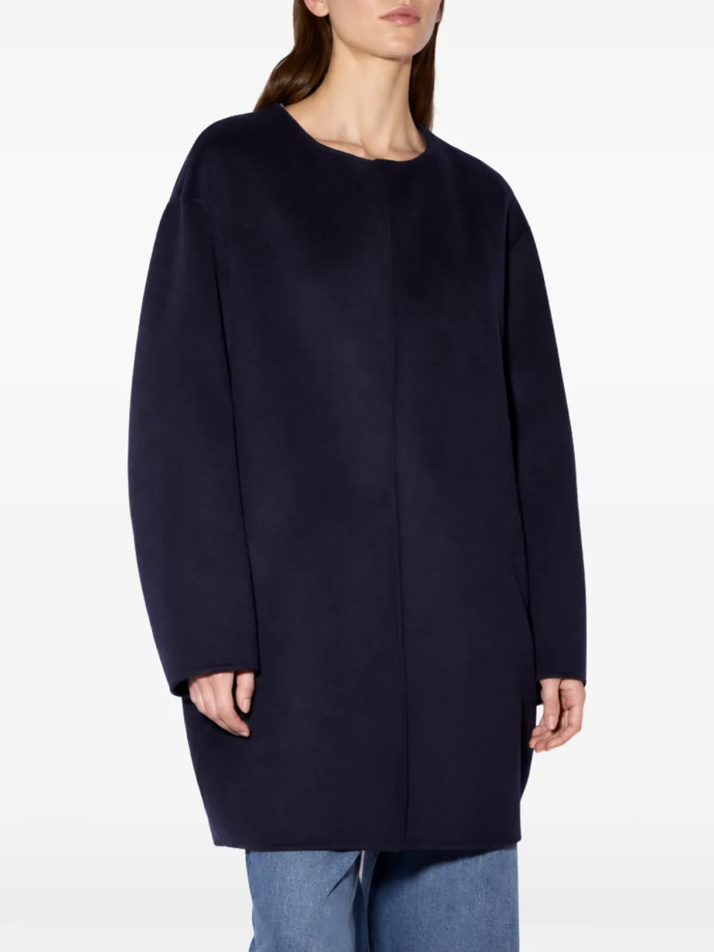 Liviana Conti Magnus kraagloze jas Blauw