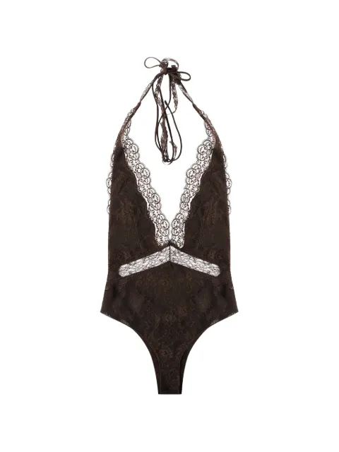 THE ANDAMANE patchwork lace bodysuit