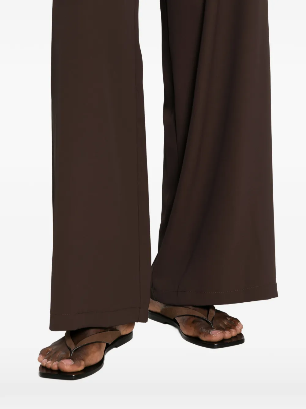 VICOLO Broek met elastische tailleband Bruin