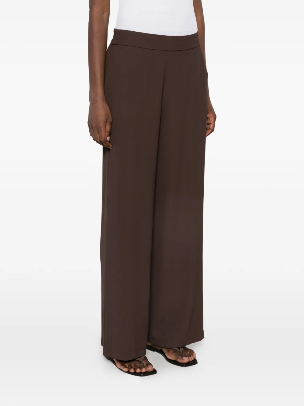 VICOLO Broek met elastische tailleband Bruin