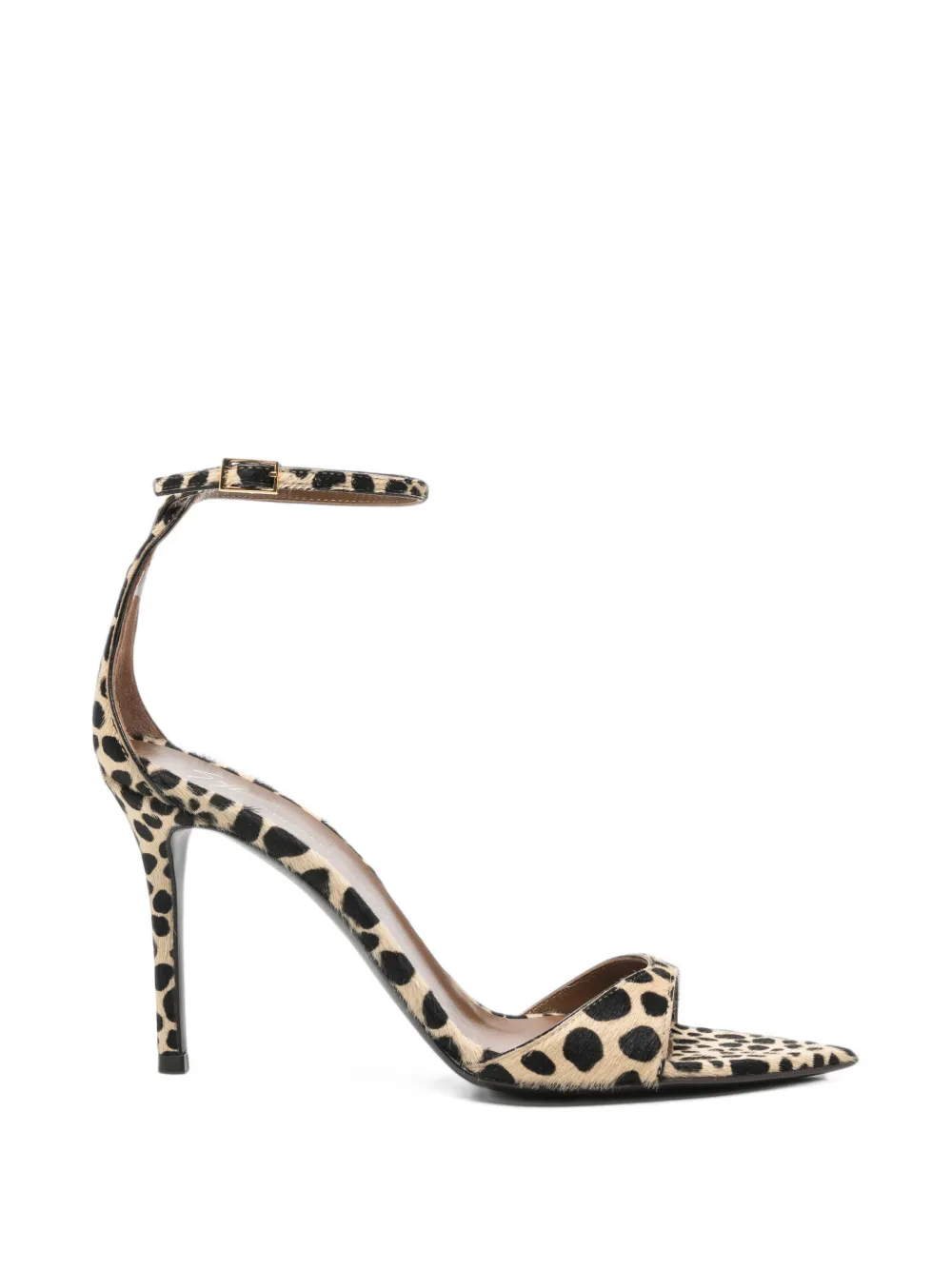 Giuseppe Zanotti Spitze Sandalen mit Leoparden-Print - Nude