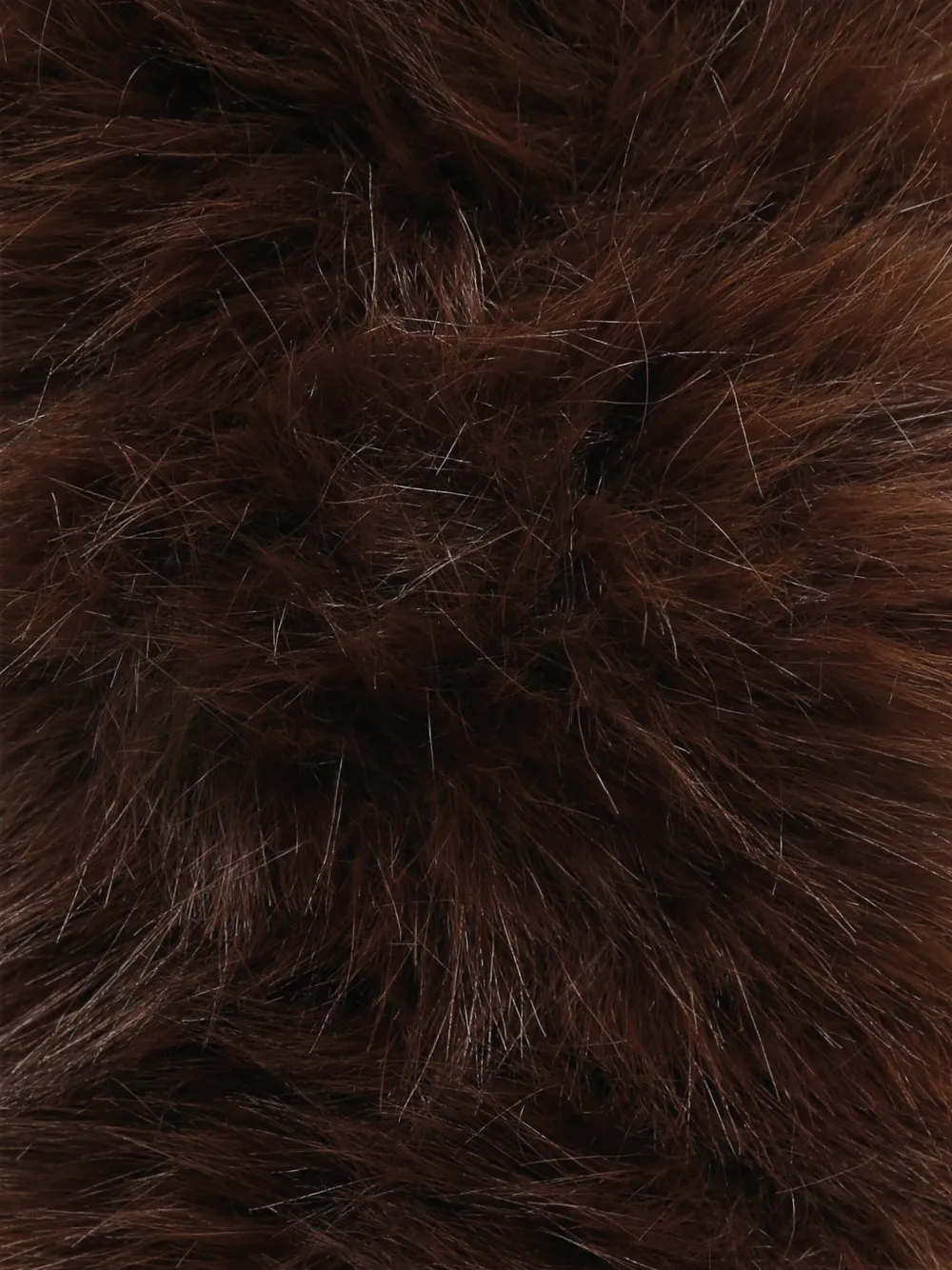 THE ANDAMANE Ana faux-fur tie-fastening headband Bruin