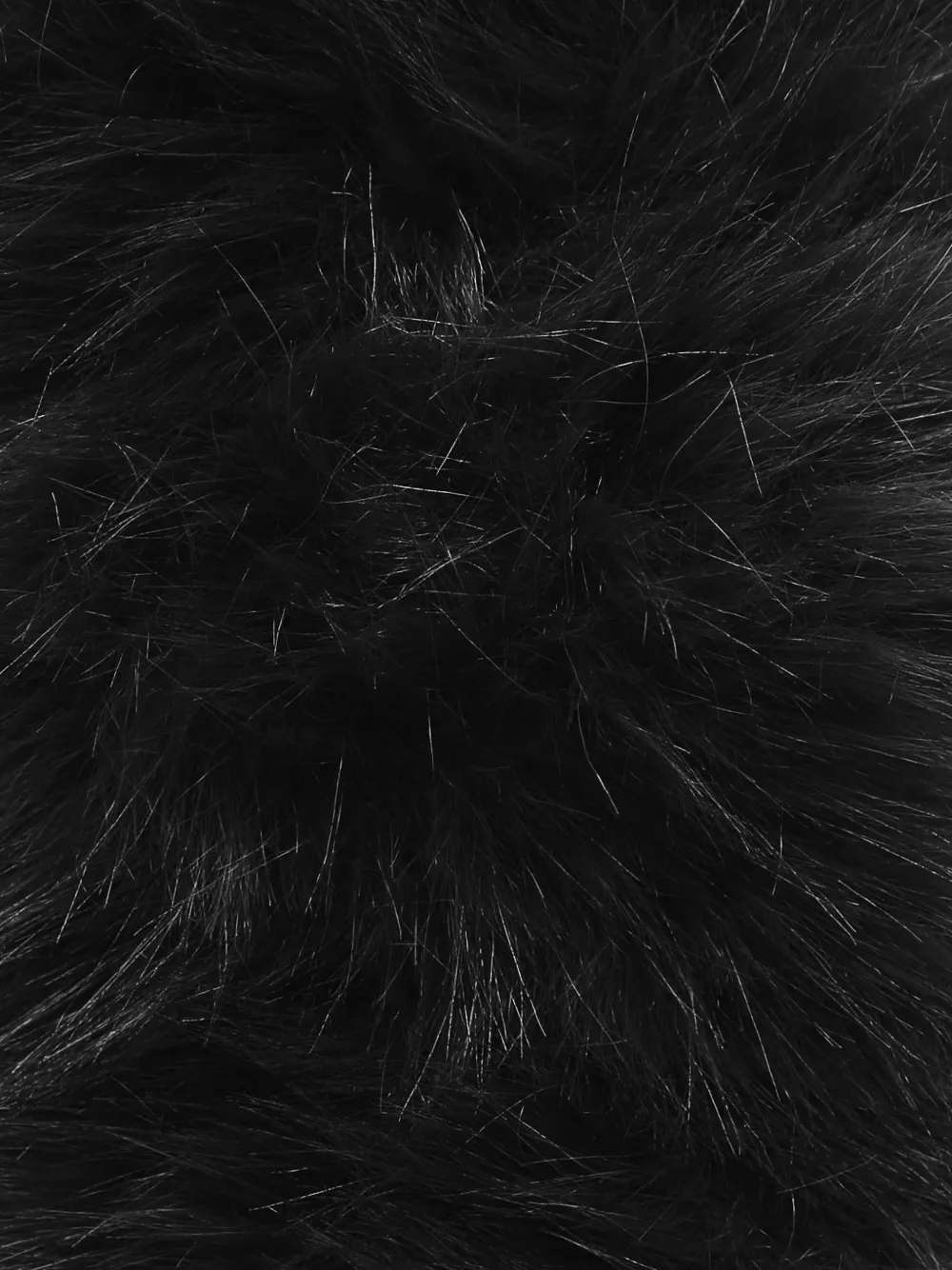 THE ANDAMANE Ana faux-fur headband Zwart