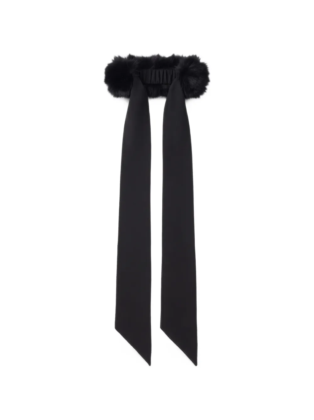 THE ANDAMANE Ana faux-fur headband - Schwarz