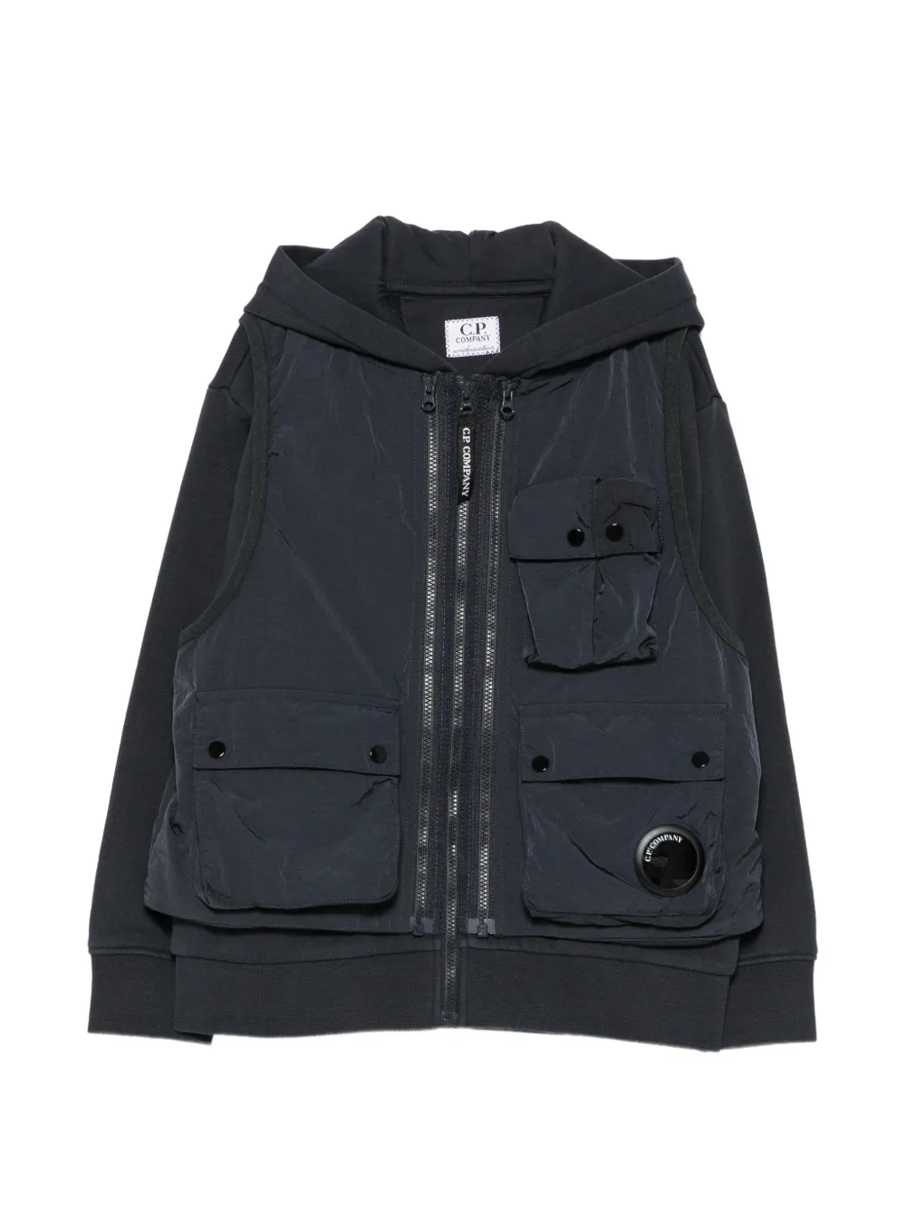 C.P. Company Kids Lens-detail layered jacket - Blau
