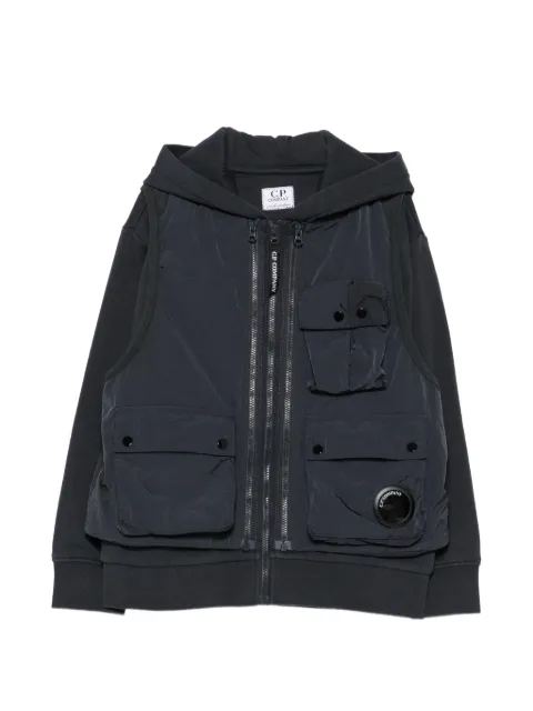 C.P. Company Kids Lens-detail layered jacket
