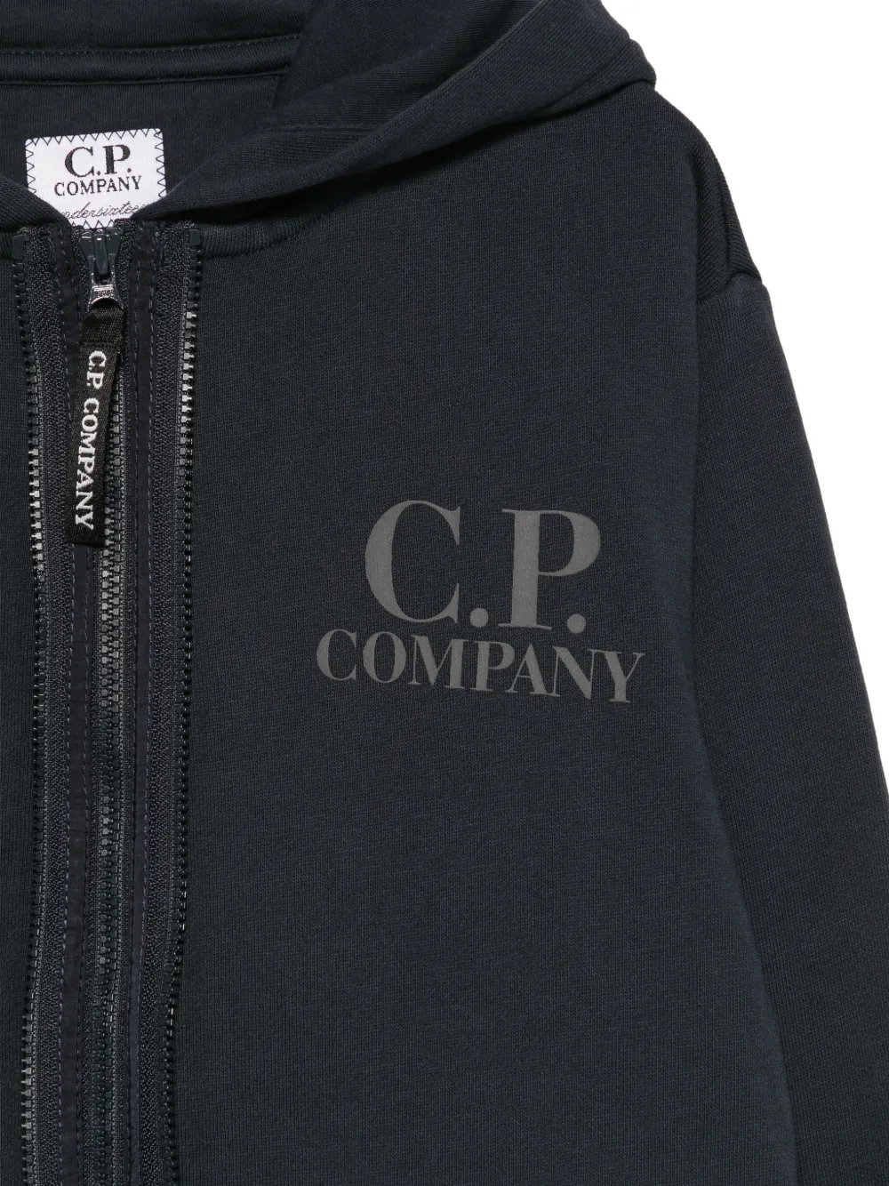 C.P. Company Kids Lens-detail layered jacket Blauw