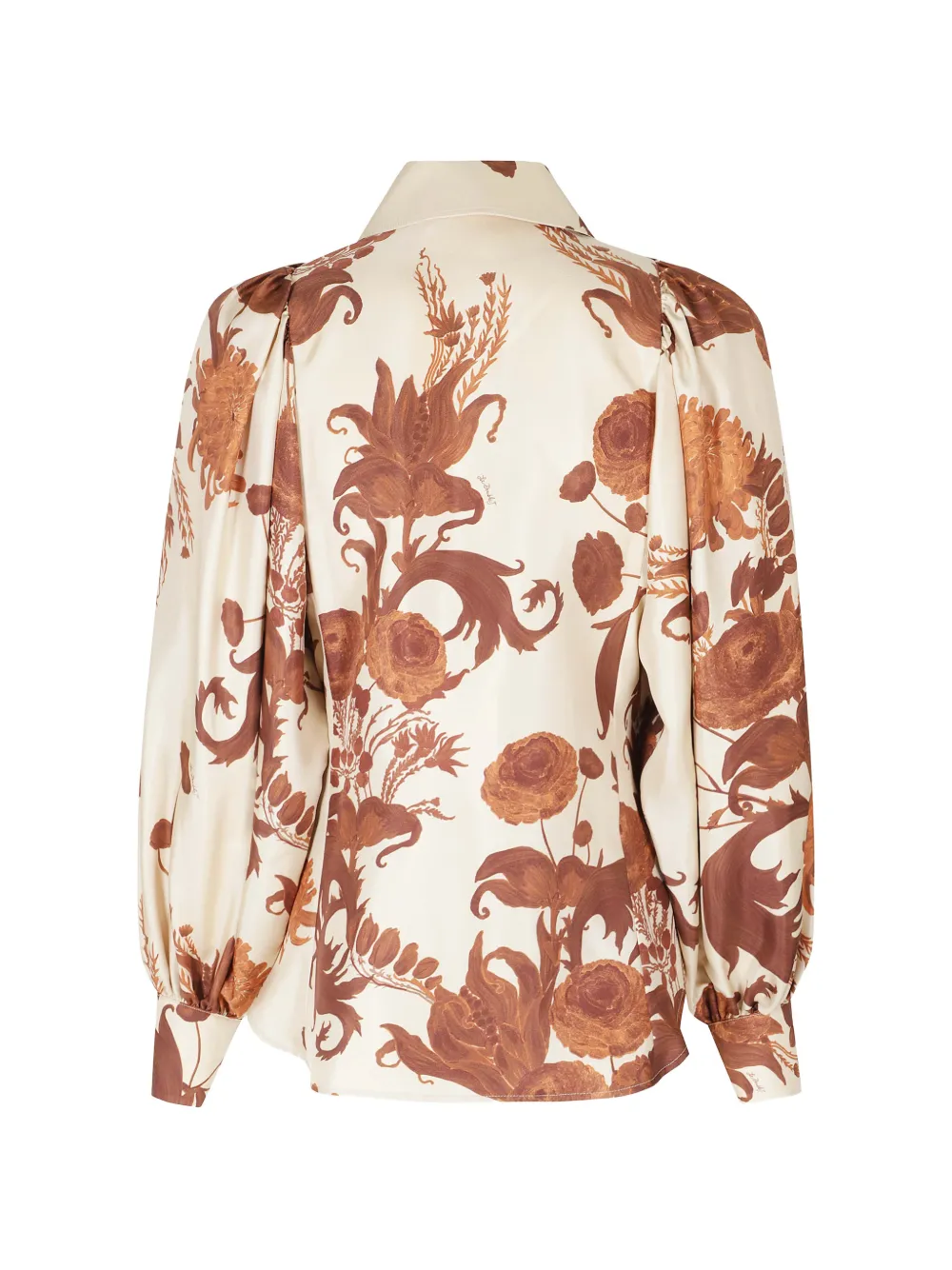 La DoubleJ Pouf floral-print shirt Beige