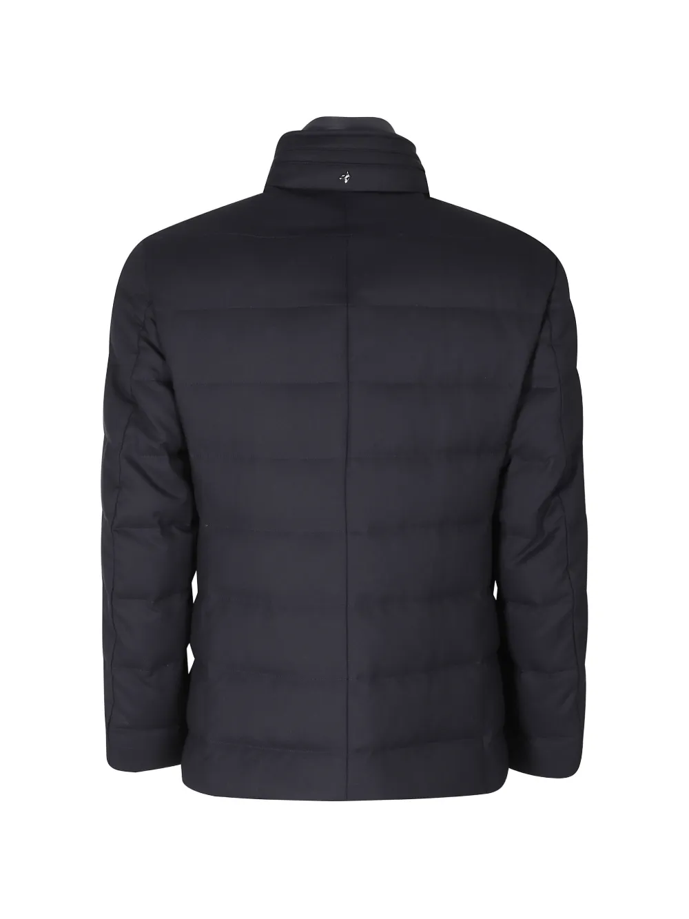 Montecore Gewatteerd wollen jack met hoge hals Blauw