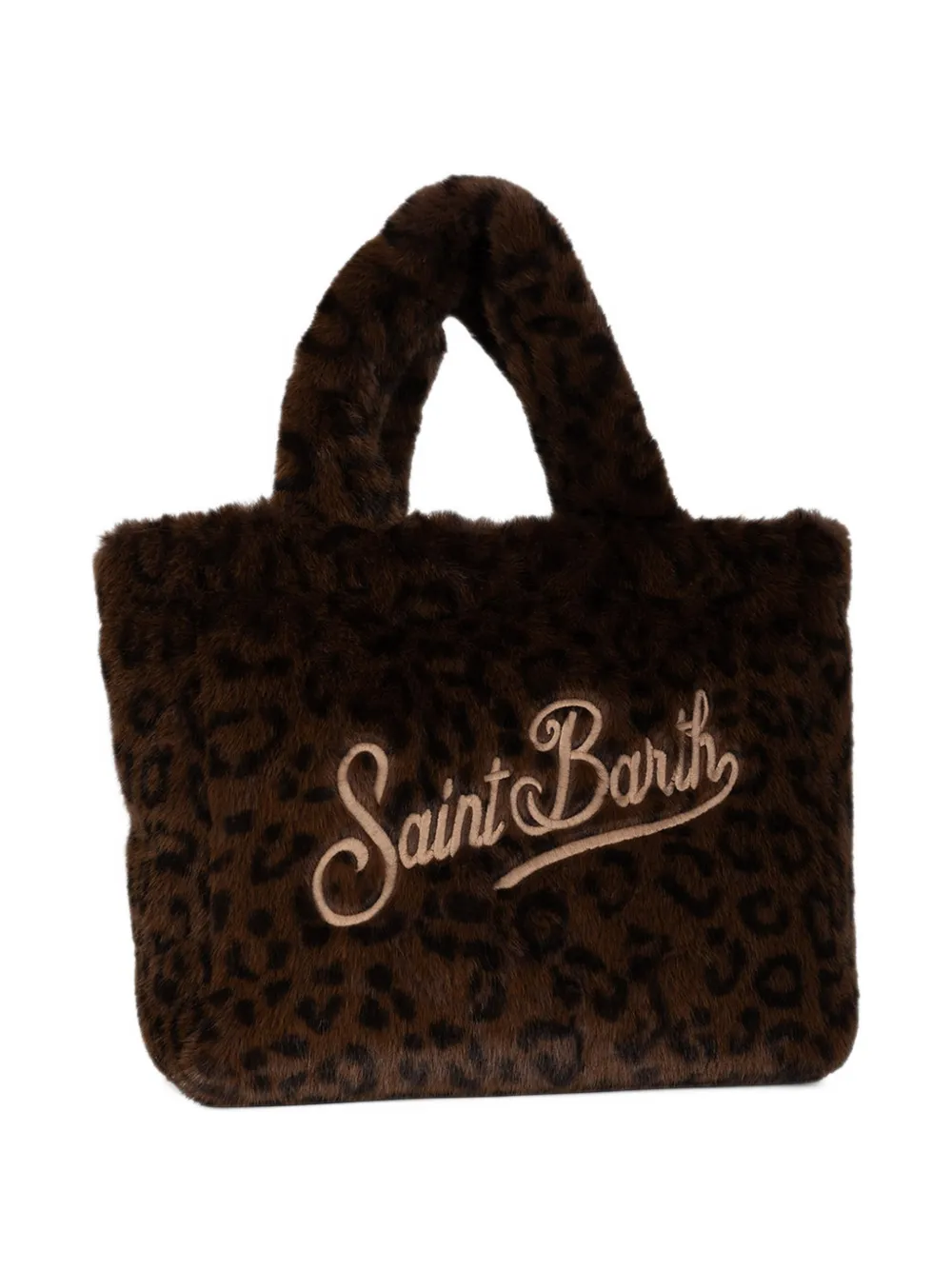 MC2 Saint Barth leopard-print faux-fur tote bag Bruin