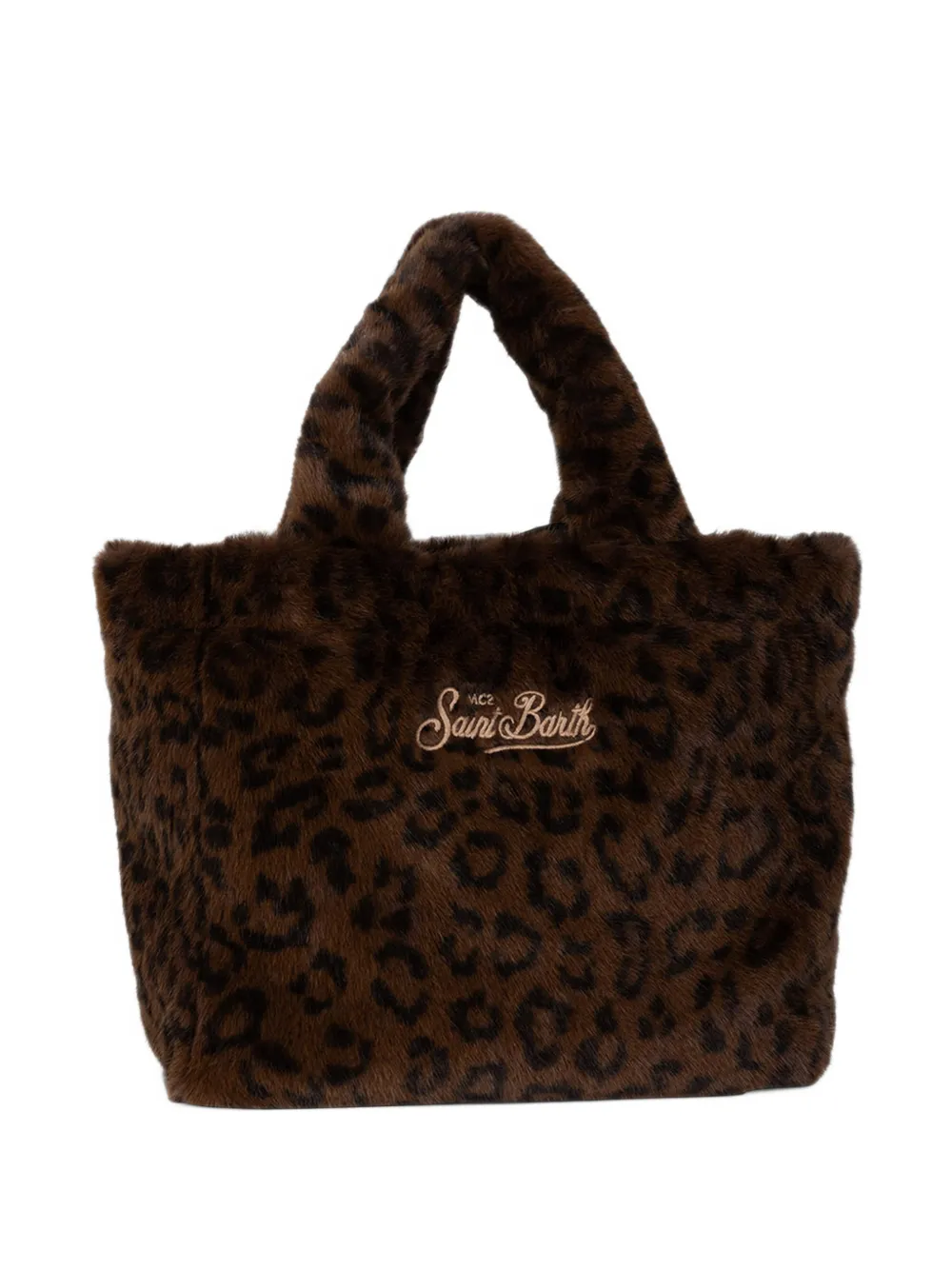 MC2 Saint Barth leopard-print faux-fur tote bag Bruin