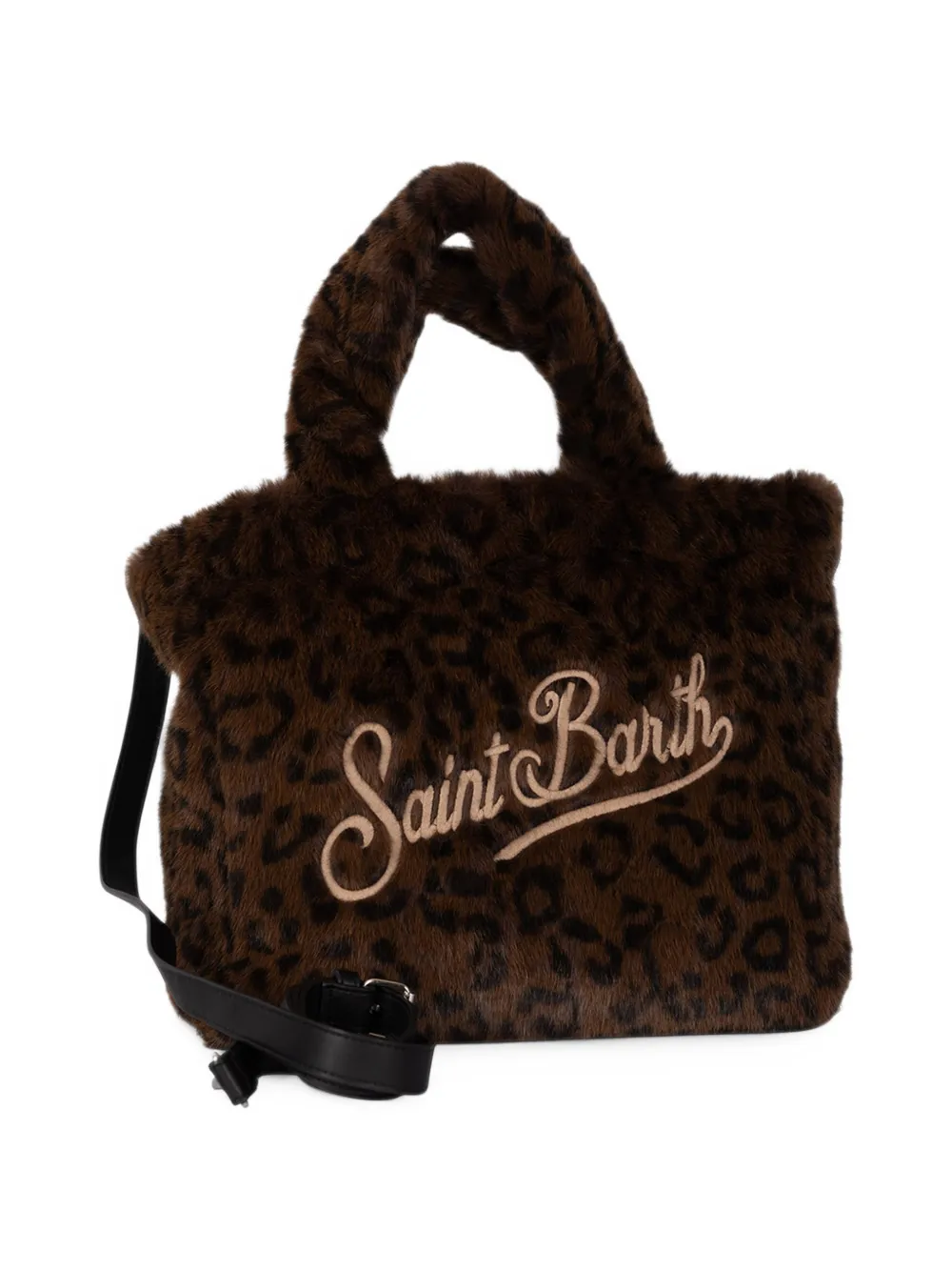 MC2 Saint Barth leopard-print faux-fur tote bag Bruin
