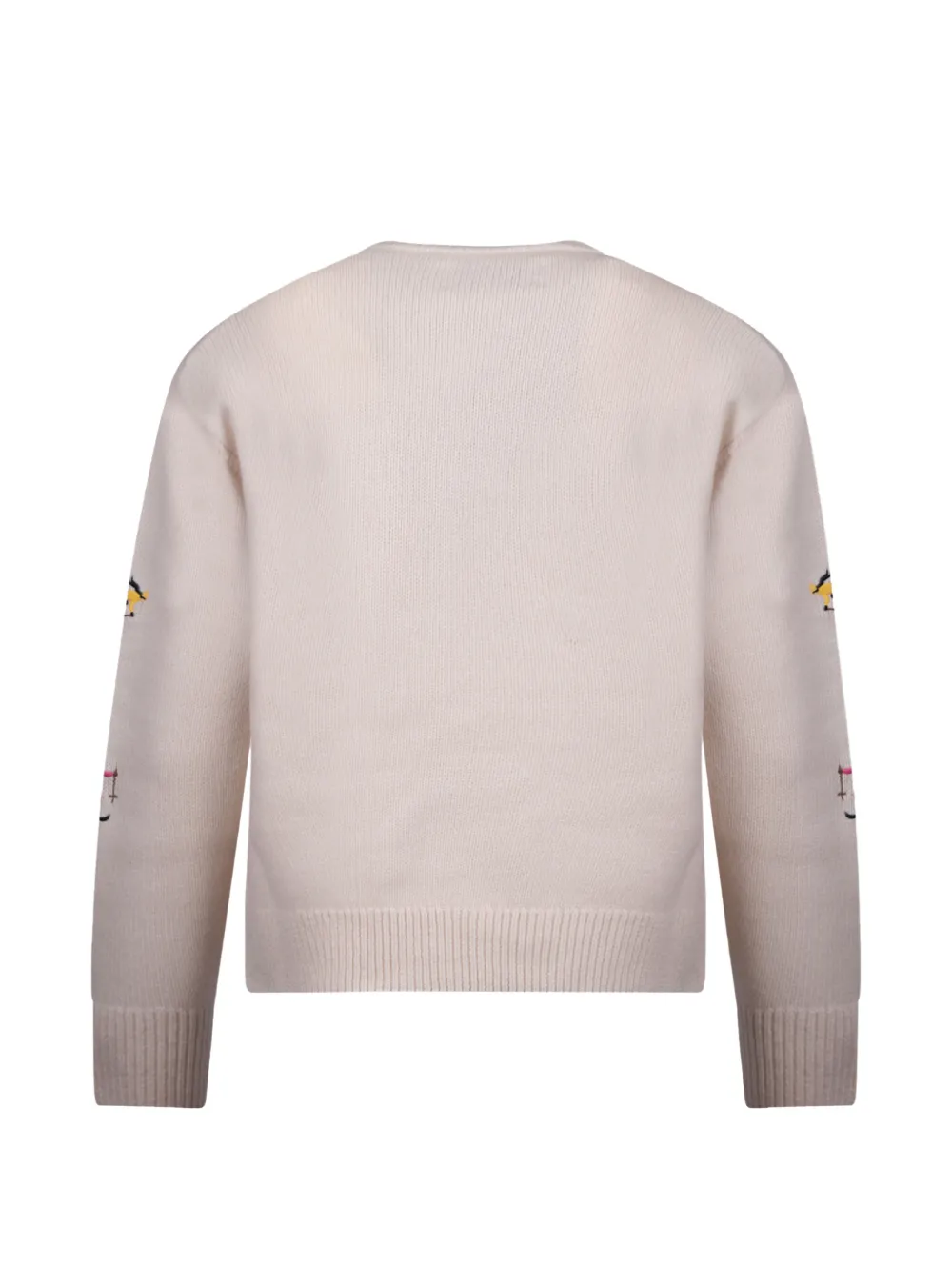 MC2 Saint Barth Kyla embroidered crew-neck sweater Beige