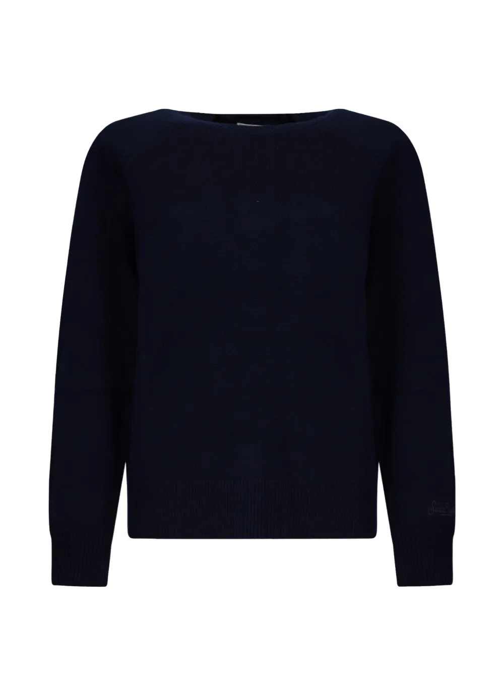 MC2 Saint Barth black Delphine wool crewneck knit Blauw