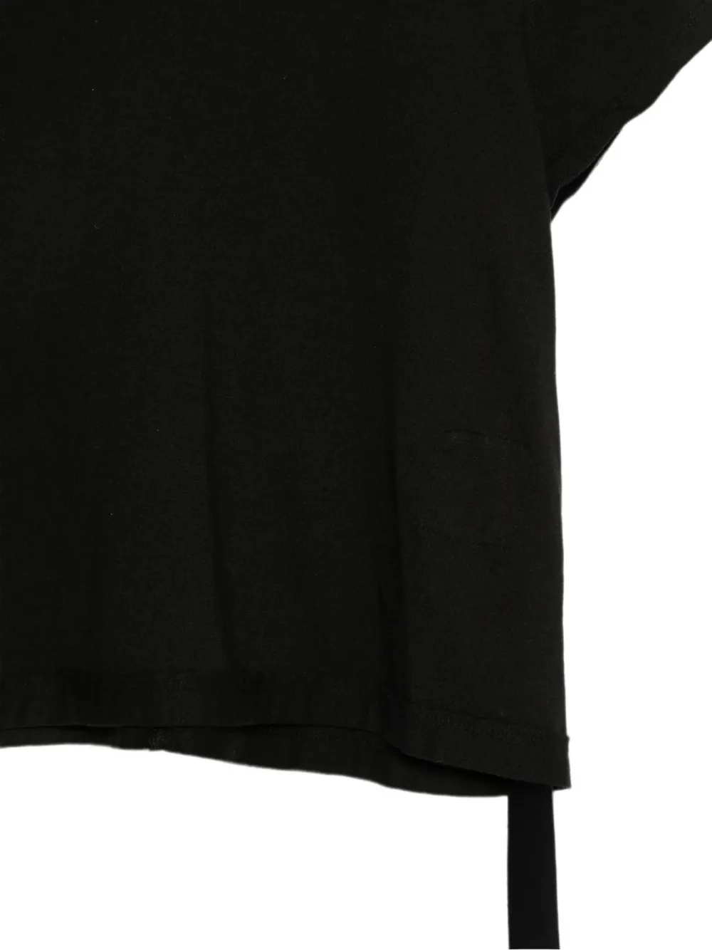 Rick Owens DRKSHDW ribbed-trim long-strap T-shirt Zwart