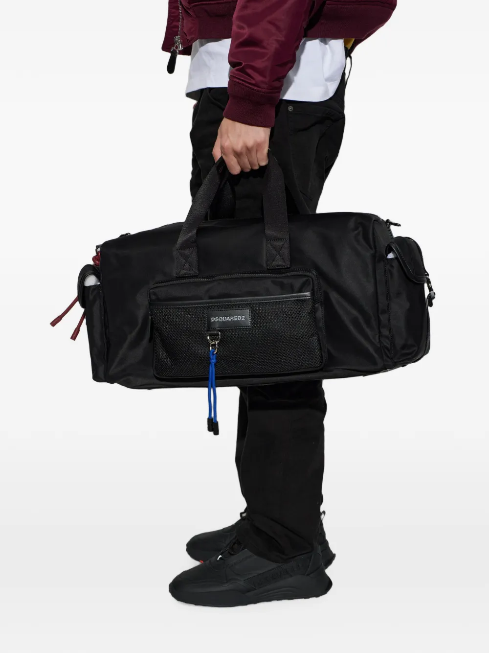 DSQUARED2 Reistas met logopatch Zwart