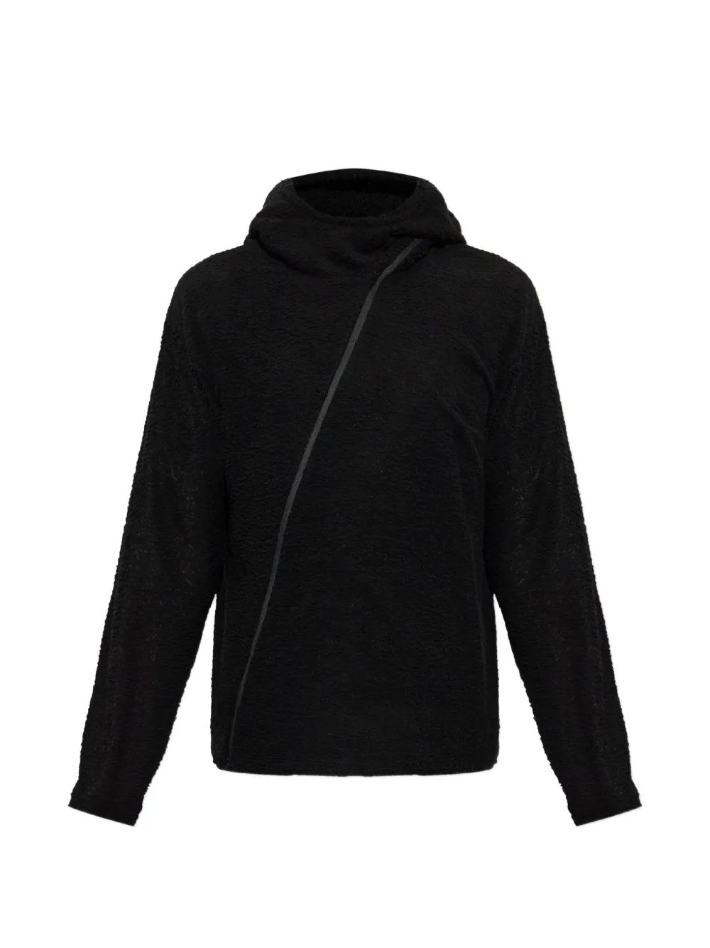 Post Archive Faction asymmetric-zip fleece hoodie
