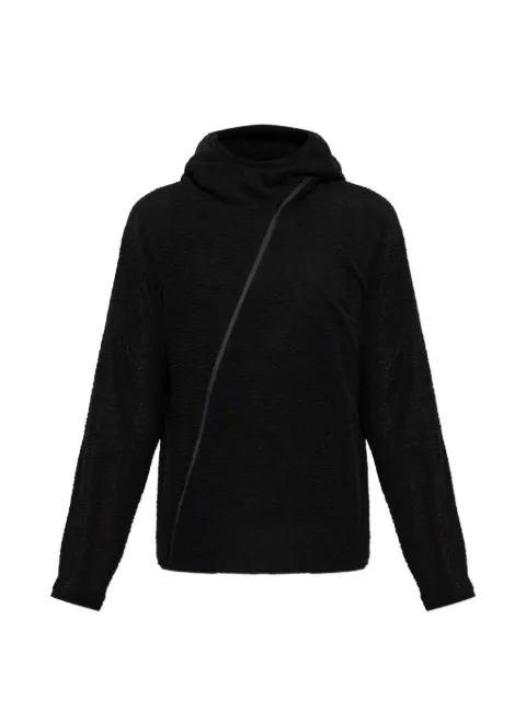 Post Archive Faction asymmetric-zip fleece hoodie