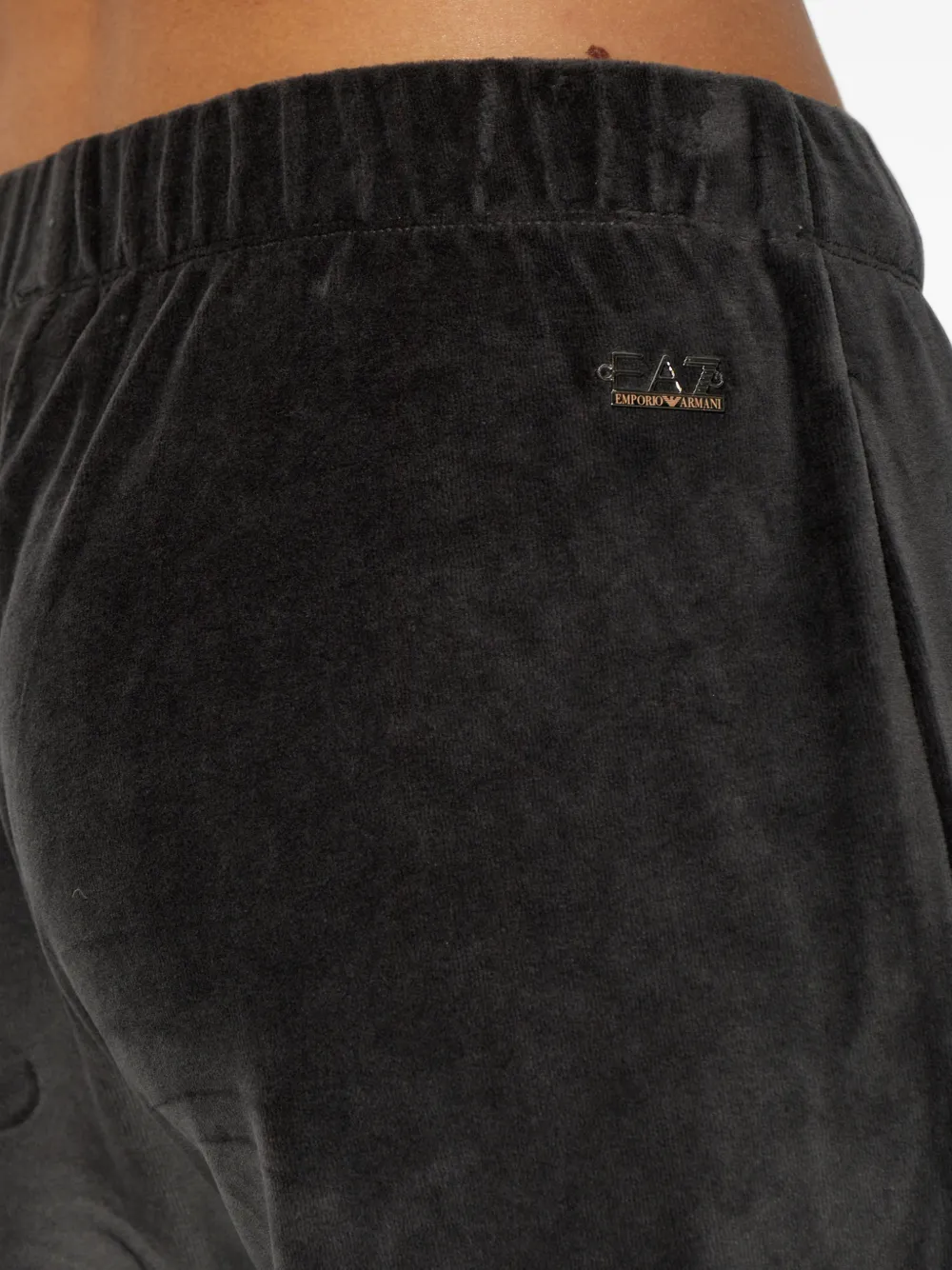 Ea7 Emporio Armani Fluwelen trainingsbroek Zwart