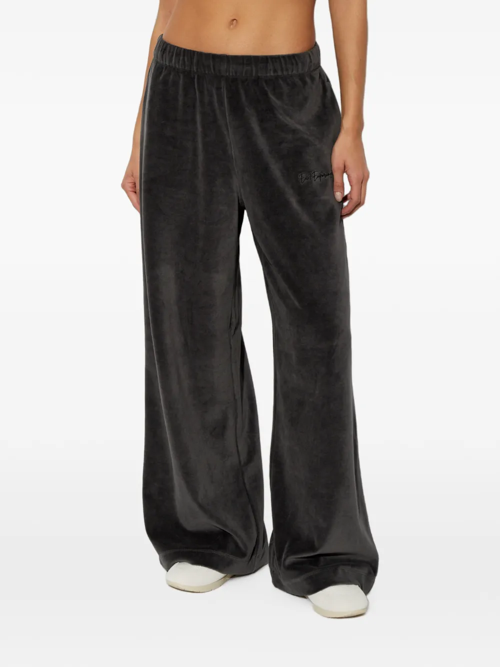 Ea7 Emporio Armani Fluwelen trainingsbroek Zwart