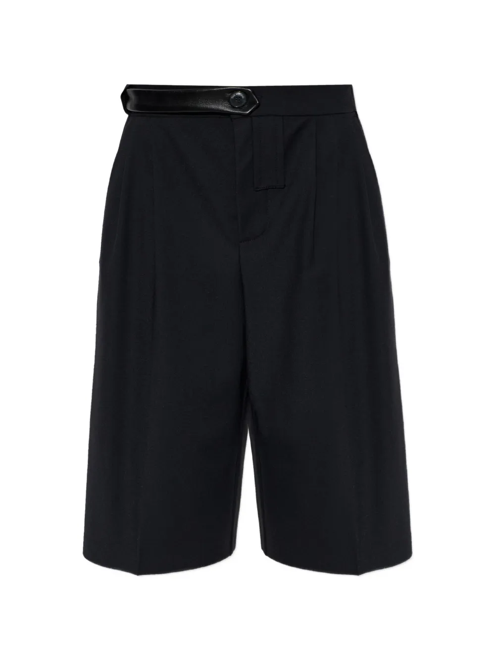 The Mannei pleated knee-length tailored shorts - Noir The Mannei pleated knee-length tailored shorts - Noir