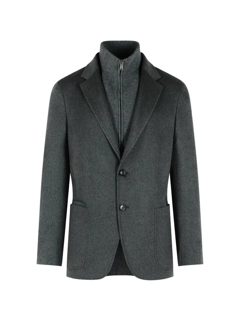 Zegna dark-grey mélange Oasi cashmere jacket - Gris Zegna dark-grey mélange Oasi cashmere jacket - Gris