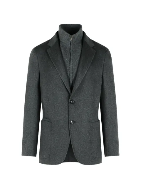 Zegna dark-grey mélange Oasi cashmere jacket