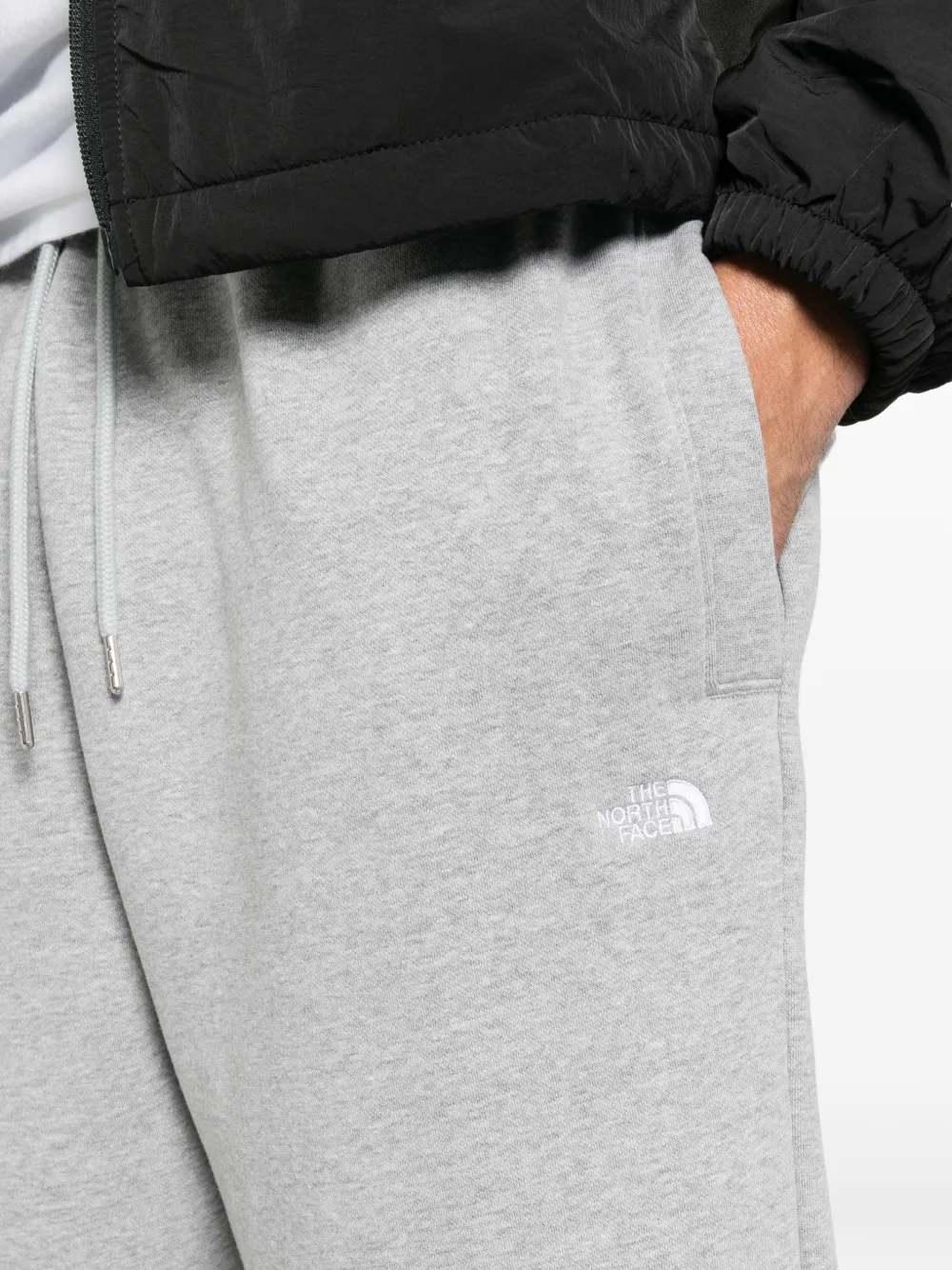 The North Face logo-embroidered track pants Grijs