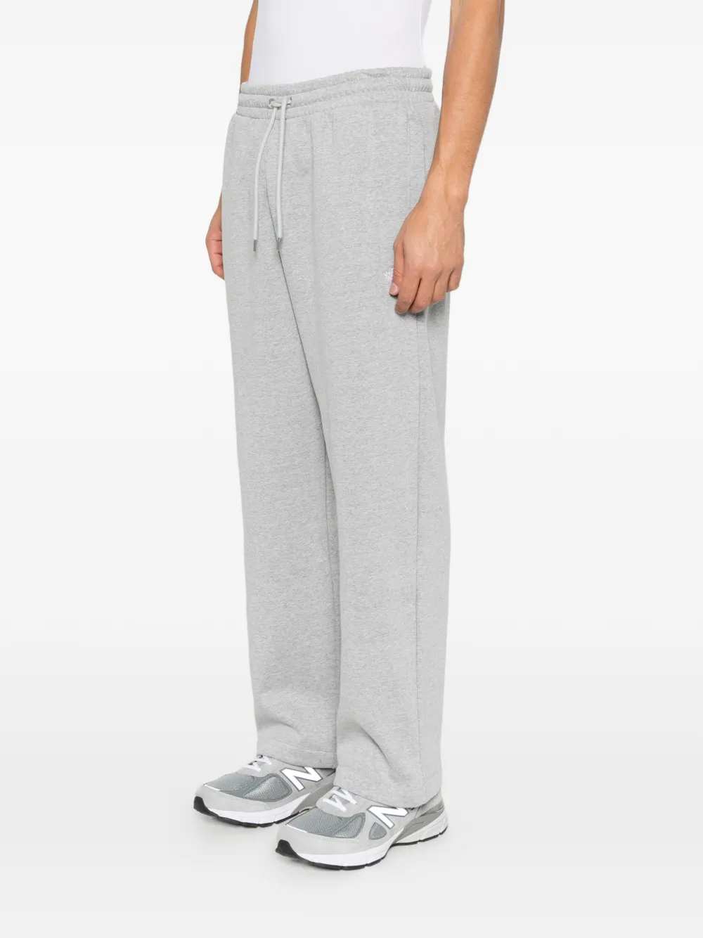 The North Face logo-embroidered track pants Grijs