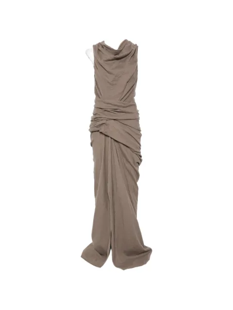 Rick Owens draped asymmetric dress