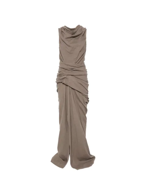 Rick Owens draped asymmetric dress