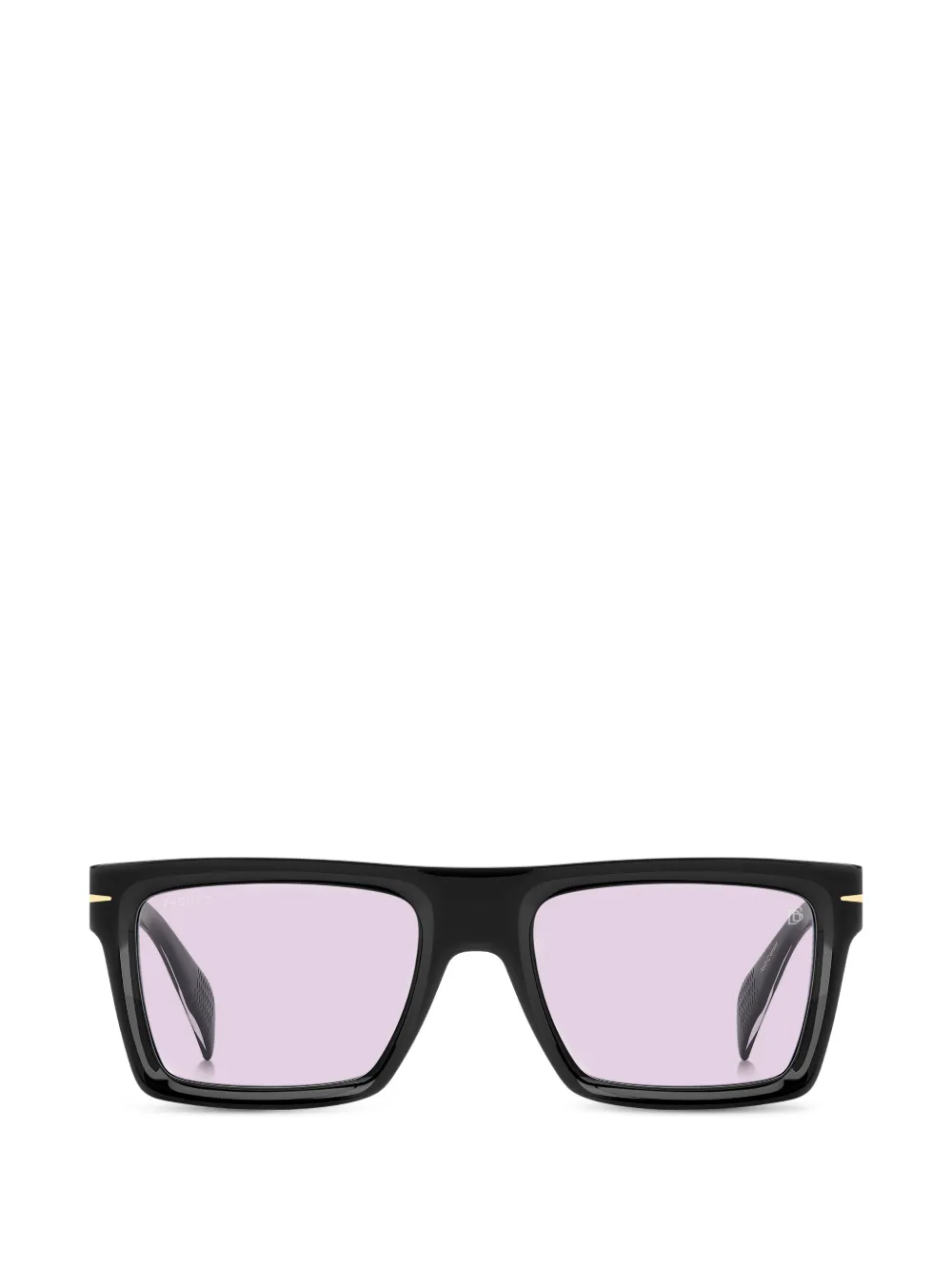 Eyewear by David Beckham Zonnebril met vierkant montuur Zwart