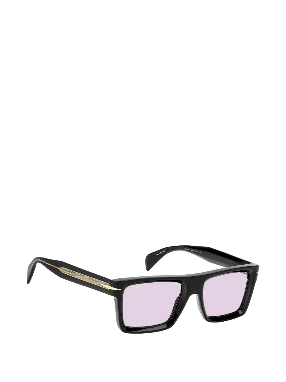 Eyewear by David Beckham Zonnebril met vierkant montuur Zwart