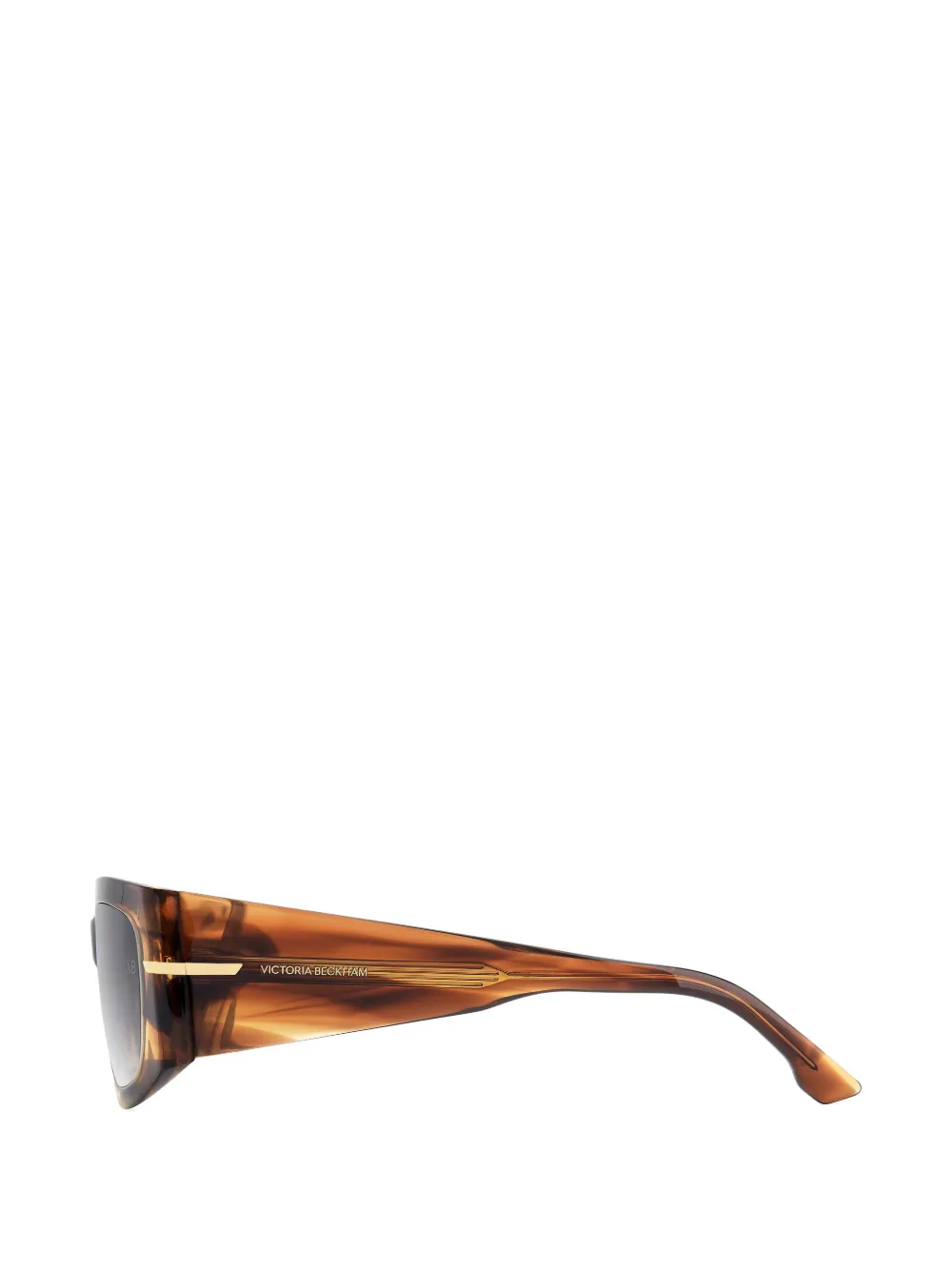 Victoria Beckham Eyewear Zonnebril met rechthoekig montuur Bruin