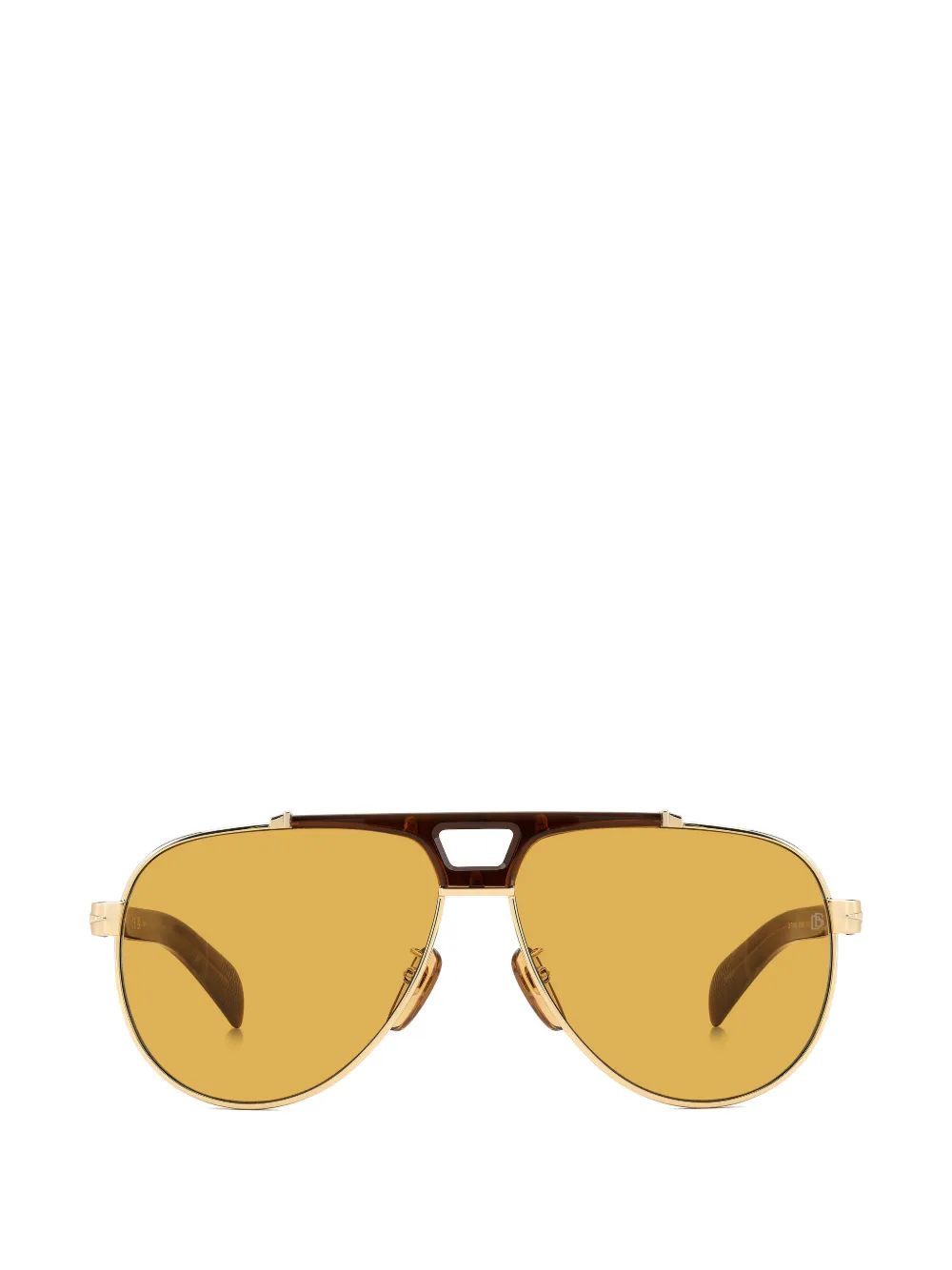 Eyewear by David Beckham 7169 S zonnebril met geometrisch montuur Goud