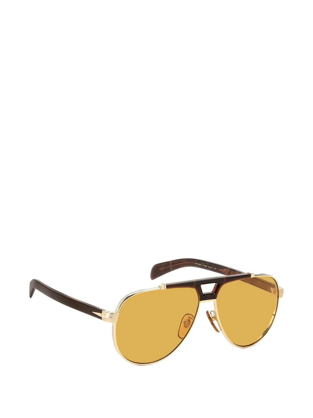 Eyewear by David Beckham 7169 S zonnebril met geometrisch montuur Goud