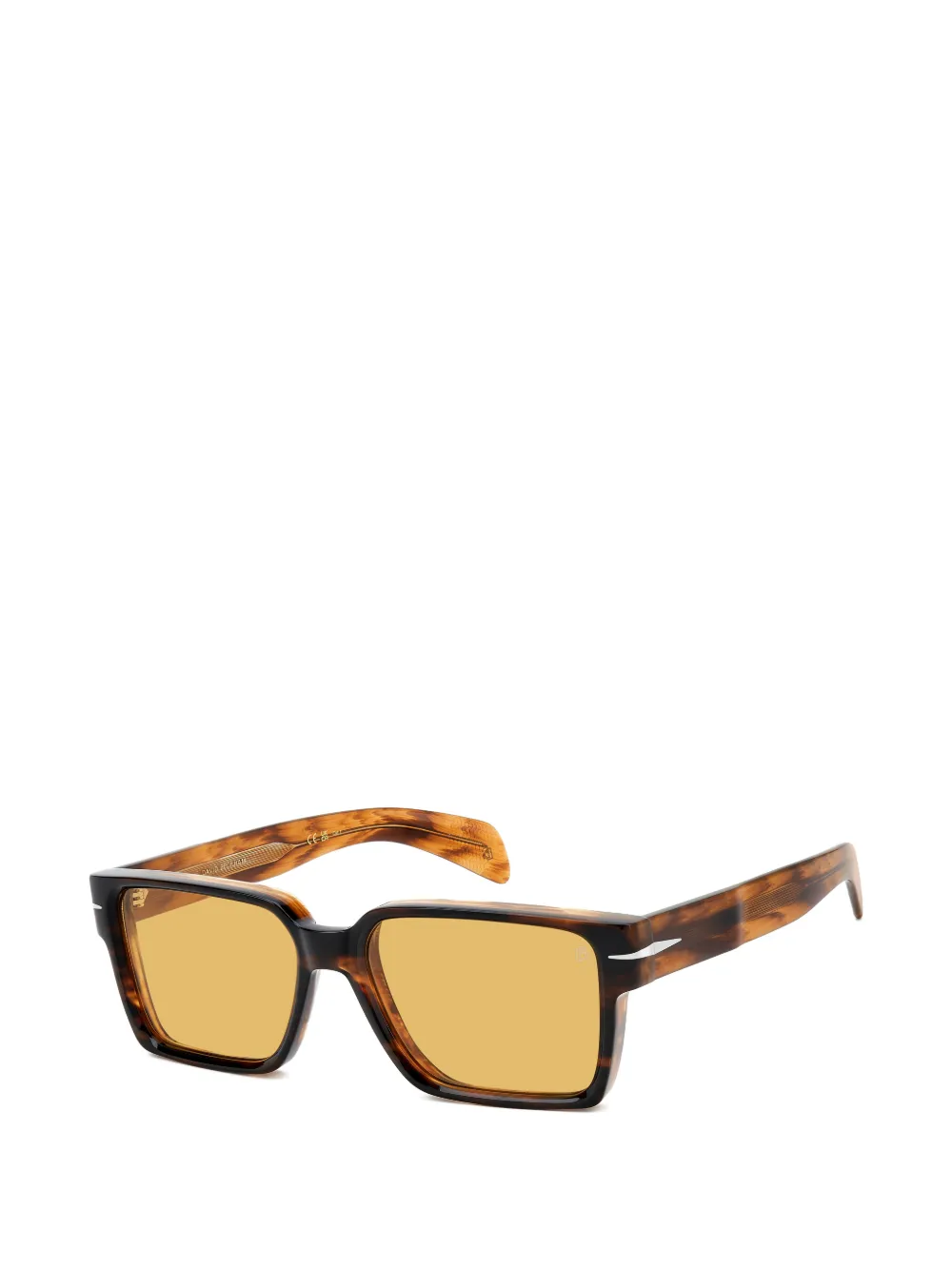 Eyewear by David Beckham Zonnebril met vierkant montuur Bruin