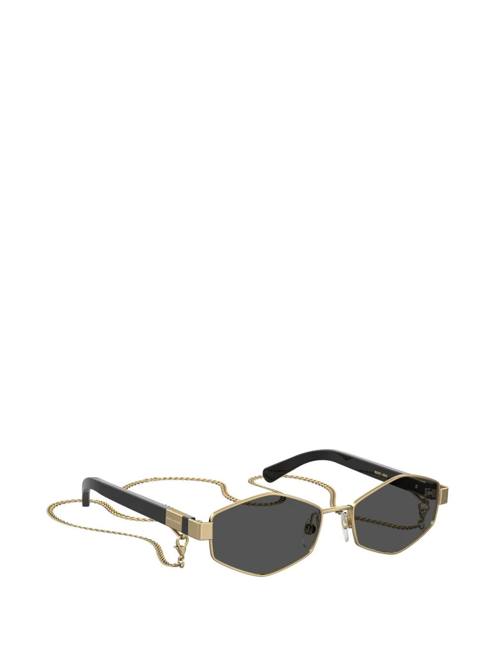 Marc Jacobs Eyewear geometric-frame chain-link sunglasses Goud
