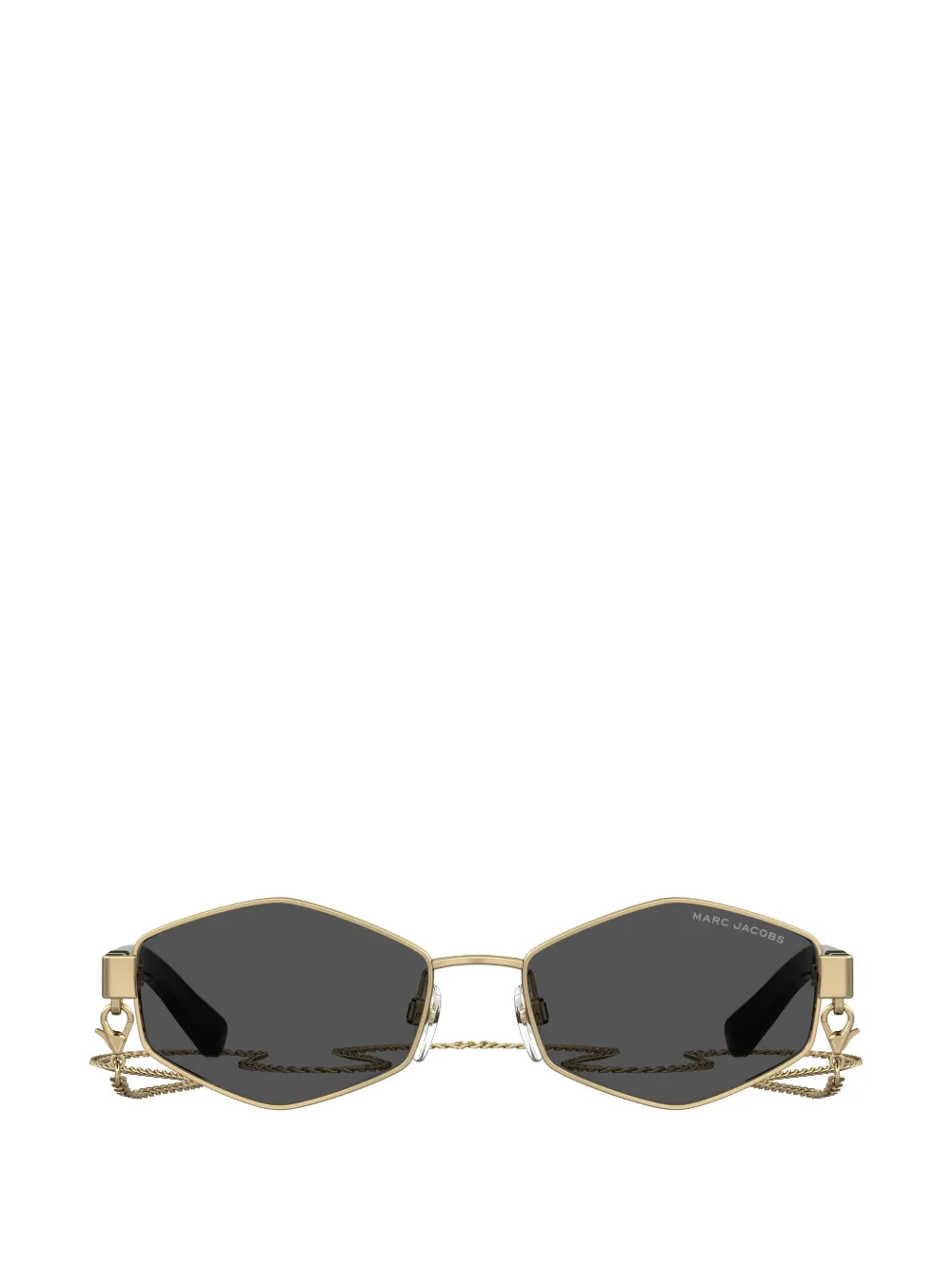 Marc Jacobs Eyewear geometric-frame chain-link sunglasses Goud